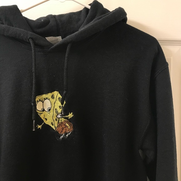 Spongebob Ripped Pants Embroidered Hoodie - Picture 5 of 12